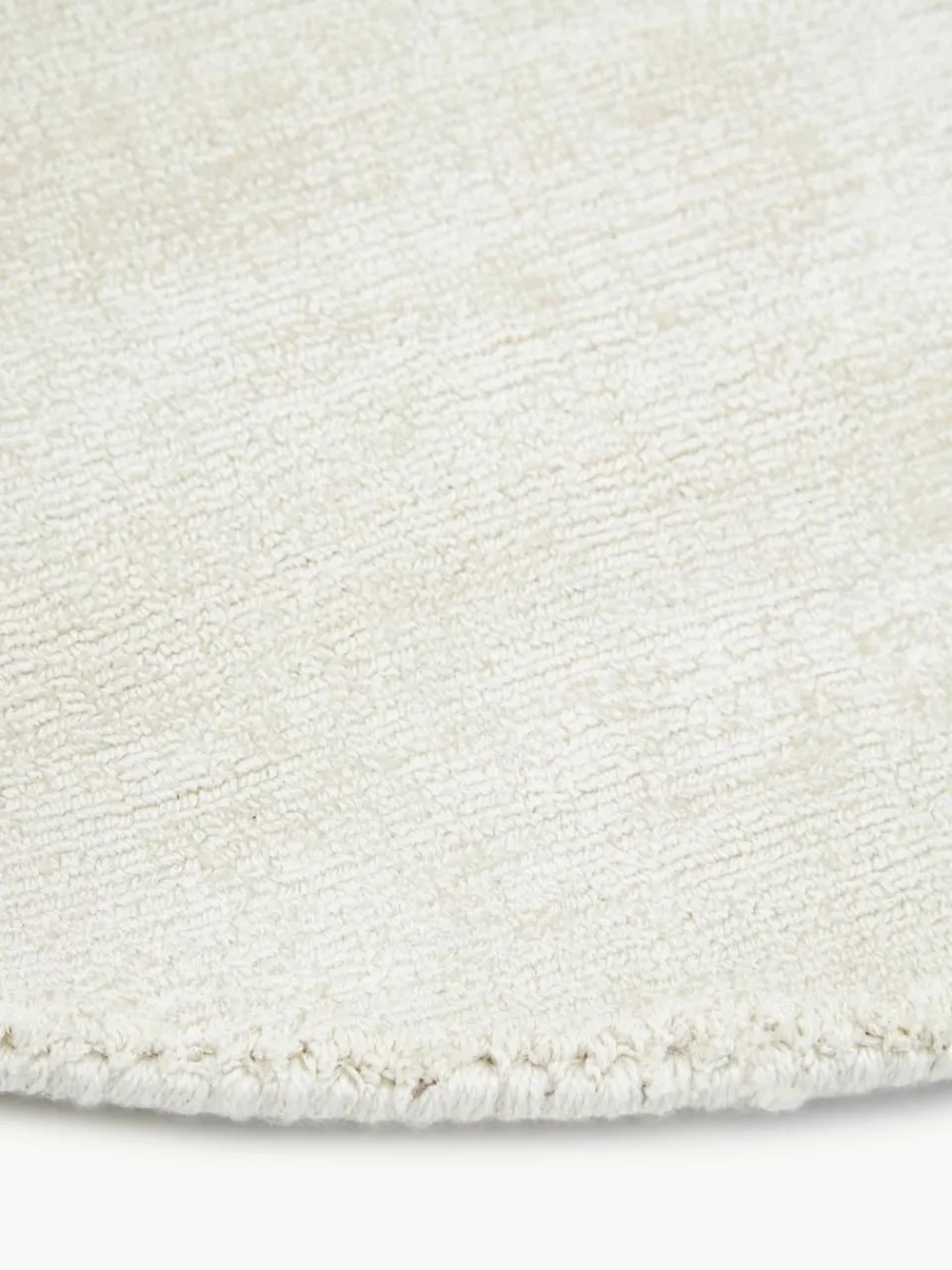 Rond viscose vloerkleed Jane, handgeweven^Westwing Collection Online