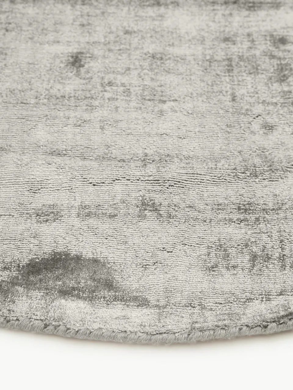 Rond viscose vloerkleed Jane, handgeweven^Westwing Collection Discount