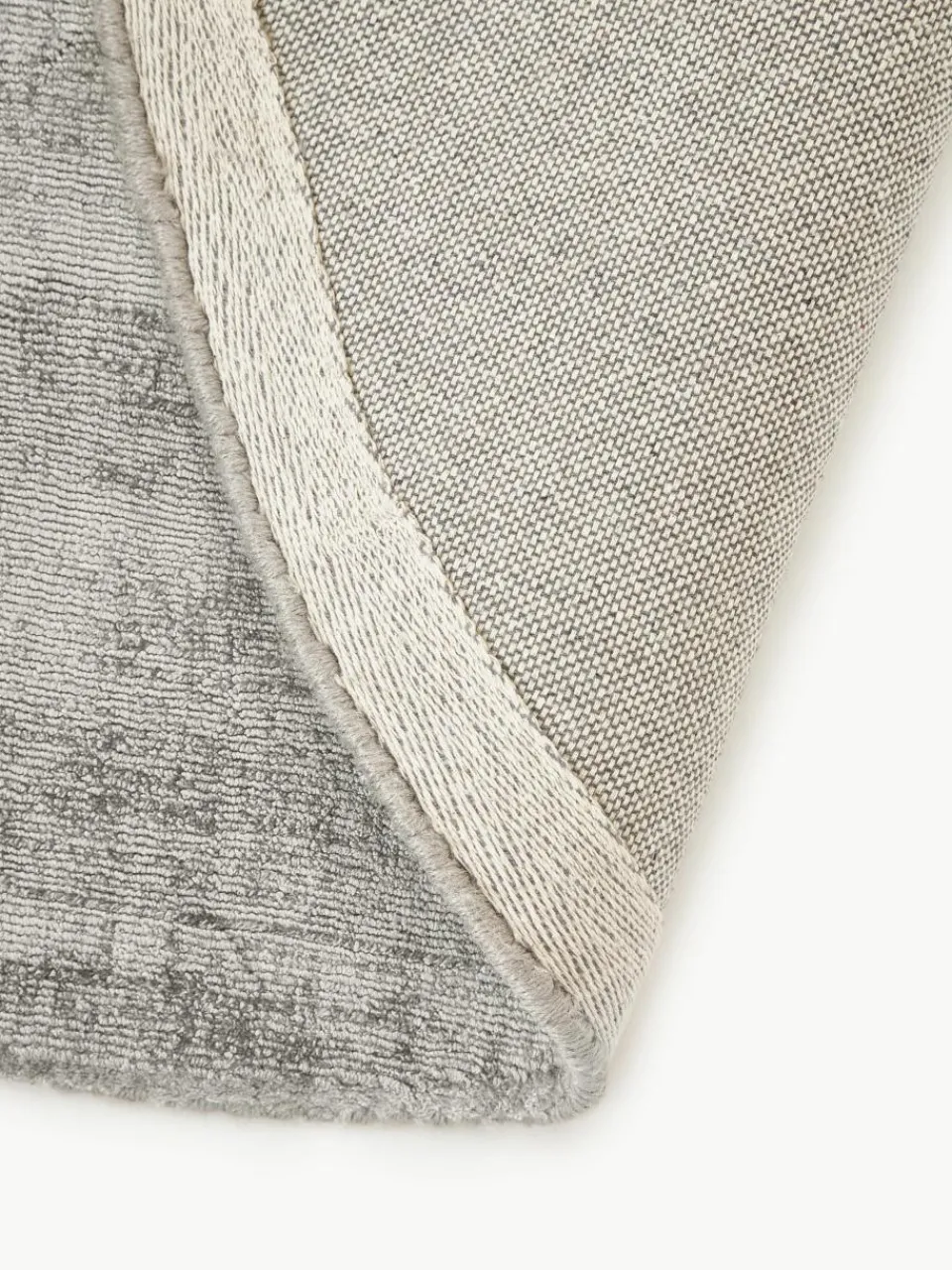 Rond viscose vloerkleed Jane, handgeweven^Westwing Collection Discount