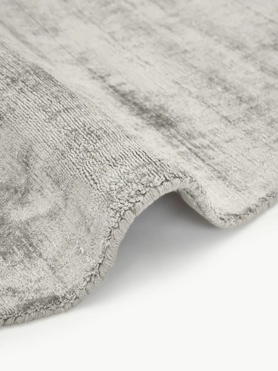Rond viscose vloerkleed Jane, handgeweven^Westwing Collection Discount