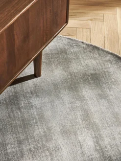 Rond viscose vloerkleed Jane, handgeweven^Westwing Collection Discount