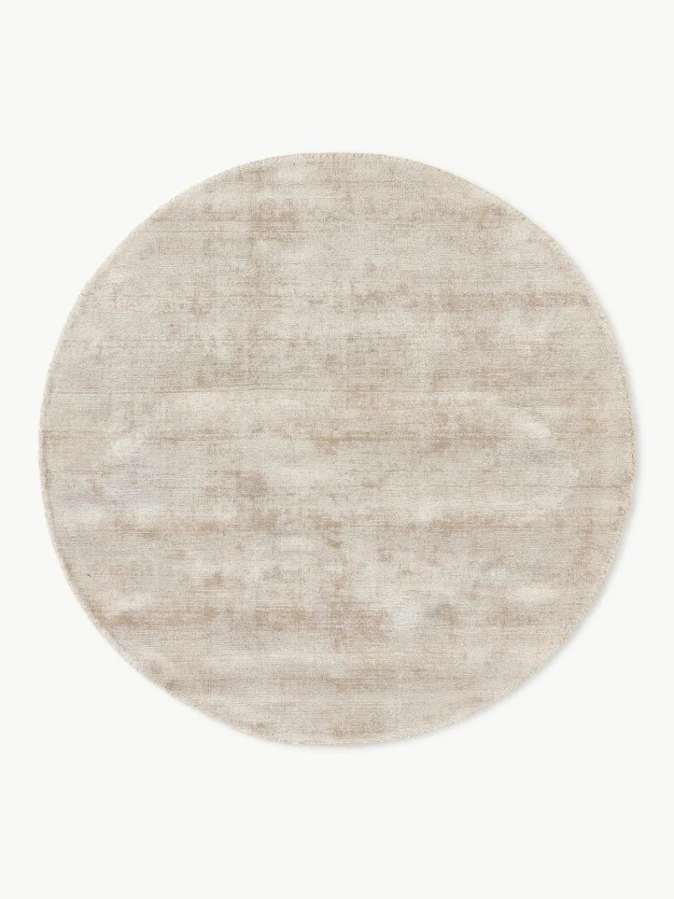 Rond viscose vloerkleed Jane, handgeweven^Westwing Collection Fashion