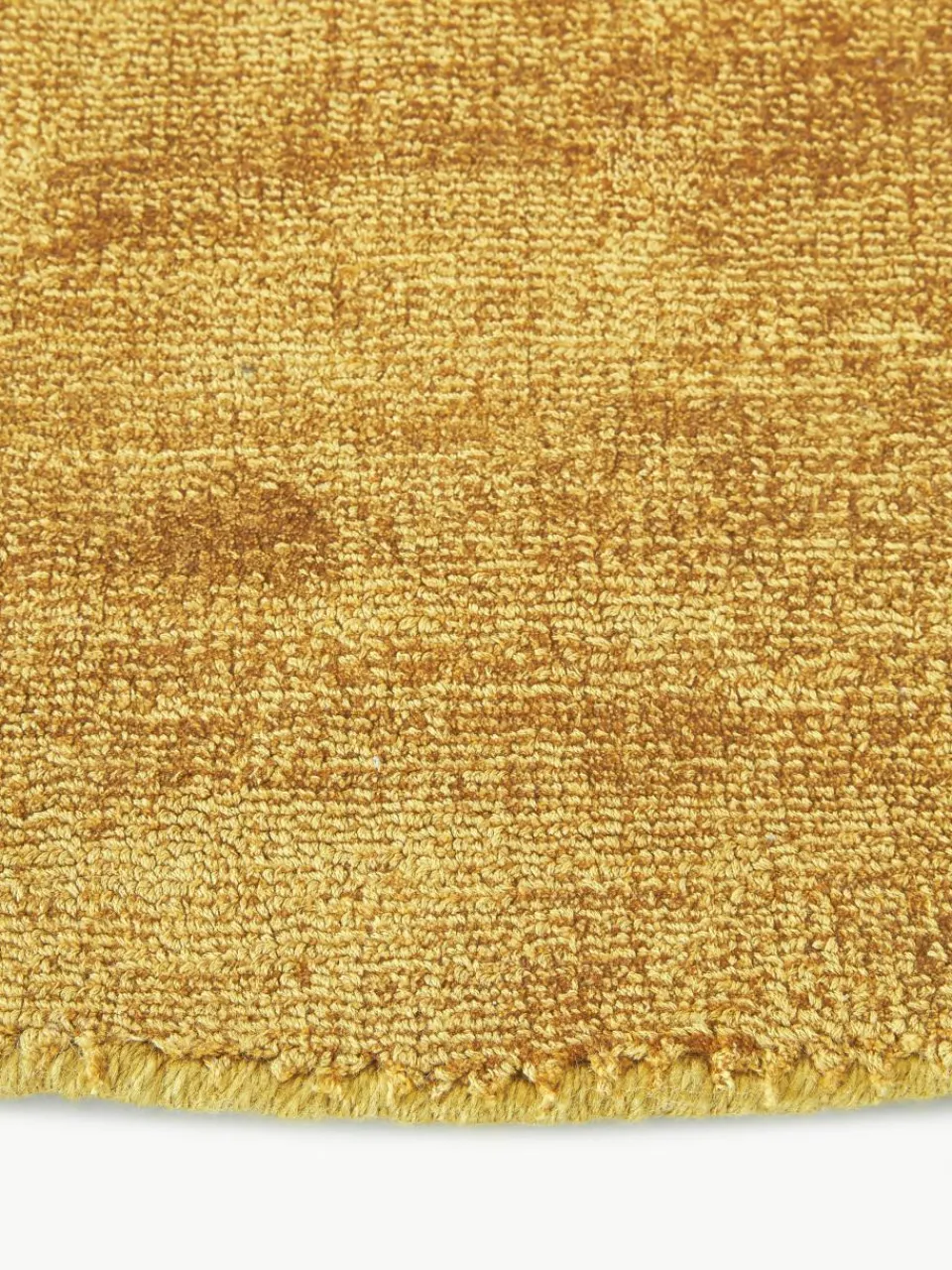 Rond viscose vloerkleed Jane, handgeweven^Westwing Collection Discount
