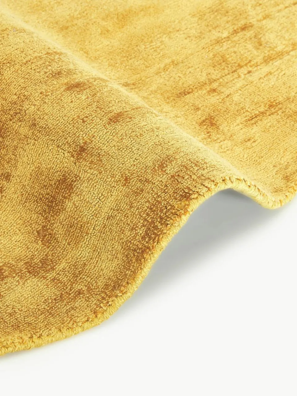 Rond viscose vloerkleed Jane, handgeweven^Westwing Collection Discount