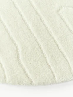 Rond wollen vloerkleed Aaron, handgetuft^Westwing Collection Outlet