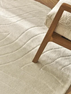Rond wollen vloerkleed Aaron, handgetuft^Westwing Collection Outlet