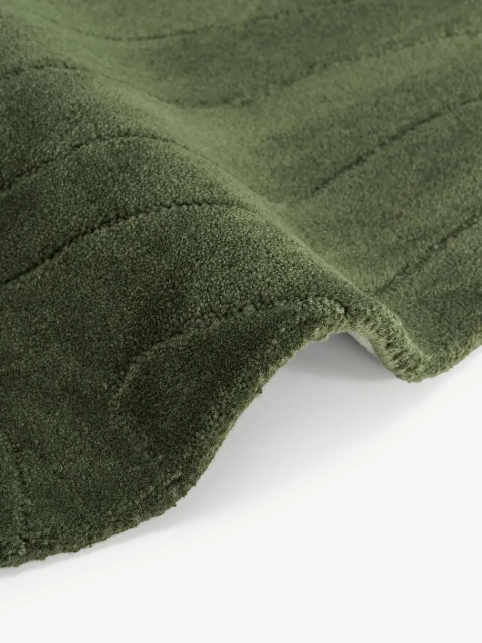 Rond wollen vloerkleed Aaron, handgetuft^Westwing Collection Hot