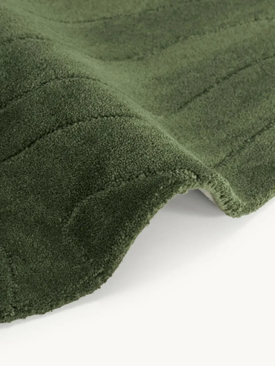 Rond wollen vloerkleed Aaron, handgetuft^Westwing Collection Hot