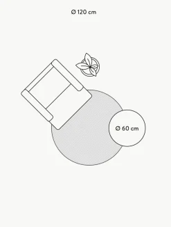 Rond wollen vloerkleed Aaron, handgetuft^Westwing Collection Discount