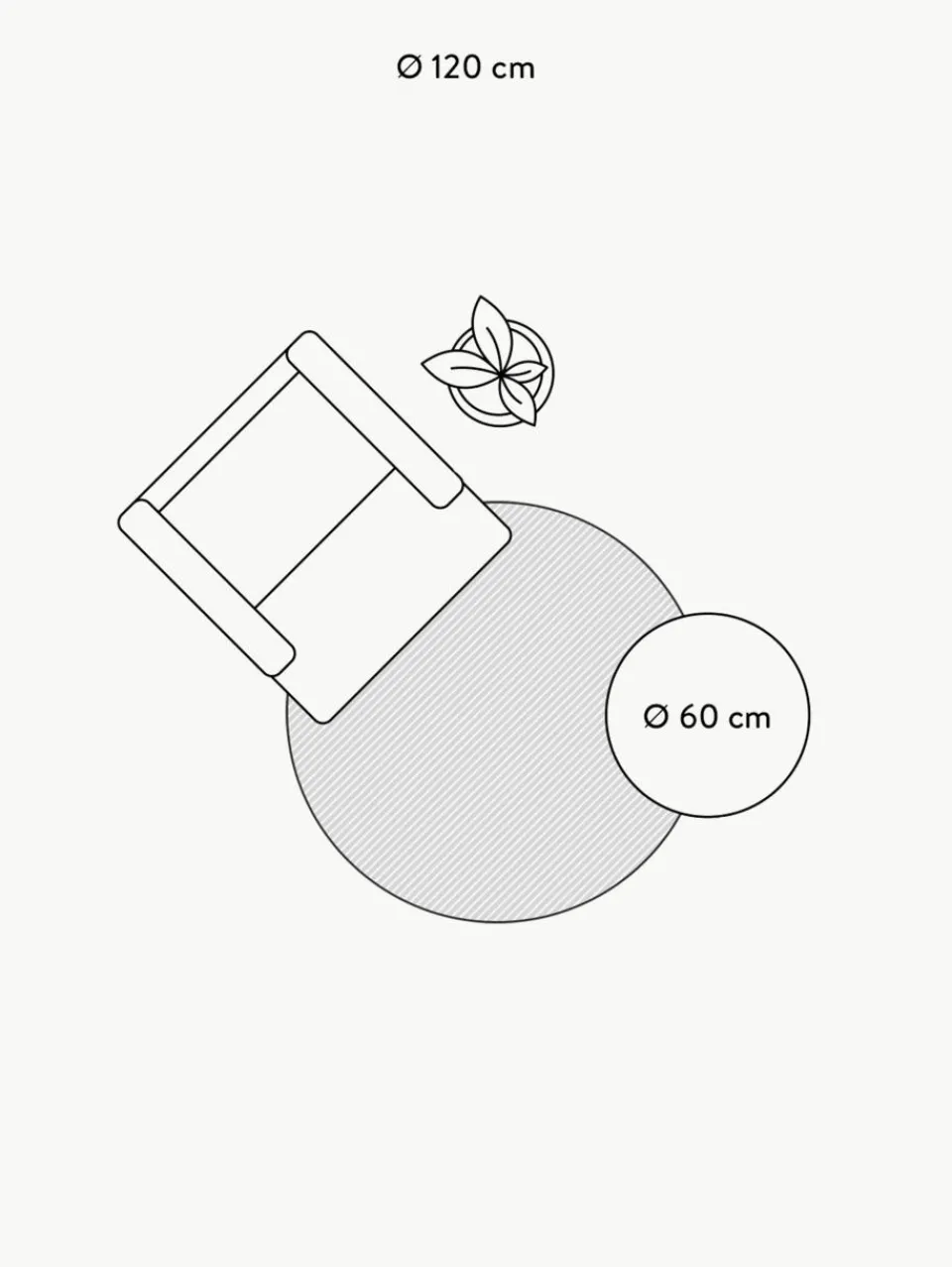 Rond wollen vloerkleed Aaron, handgetuft^Westwing Collection Discount