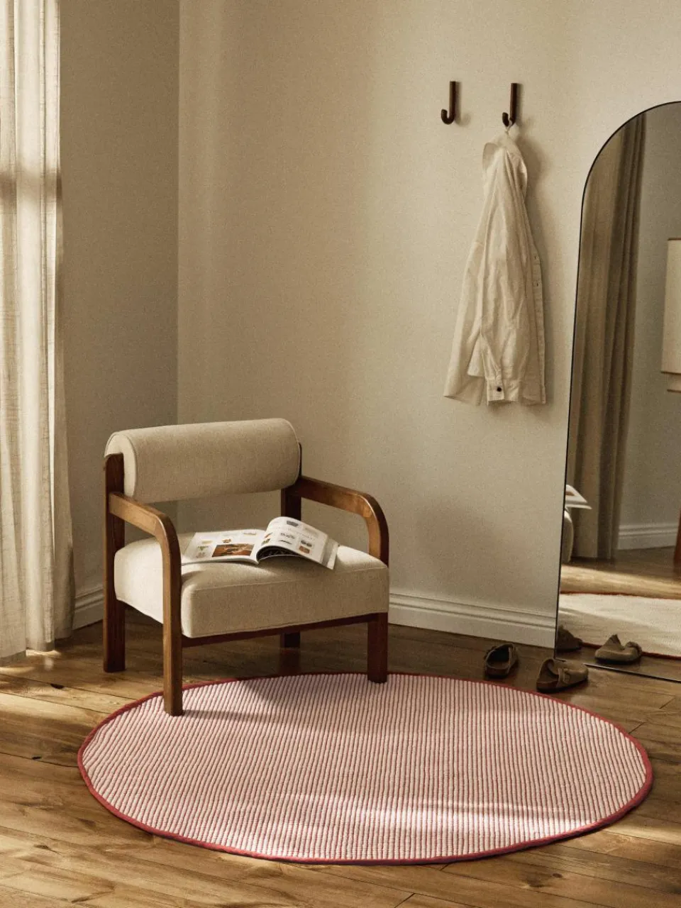 Rond wollen vloerkleed Amaro, handgeweven^Westwing Collection Outlet