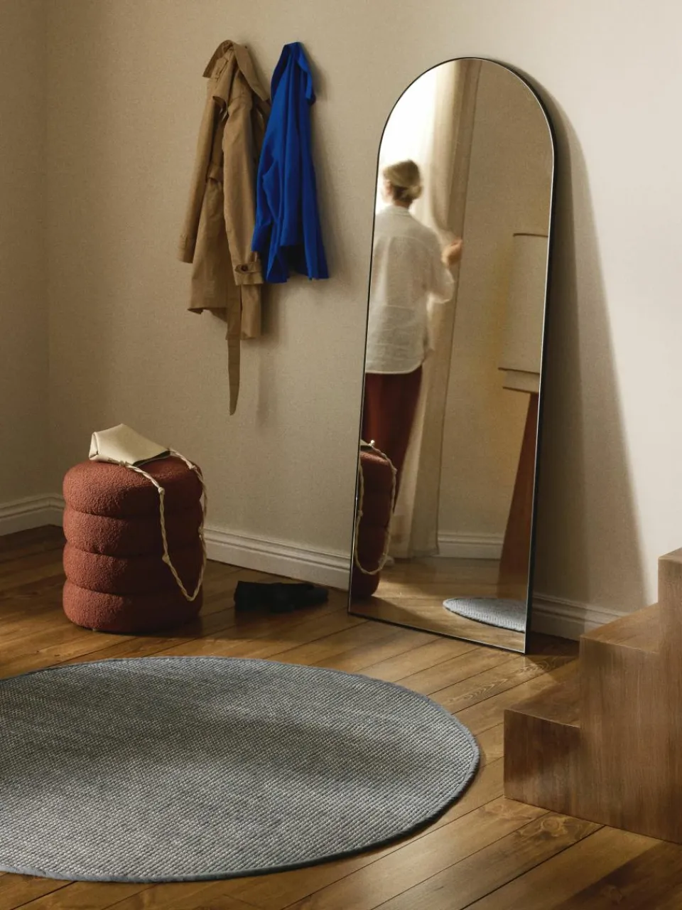 Rond wollen vloerkleed Amaro, handgeweven^Westwing Collection Discount