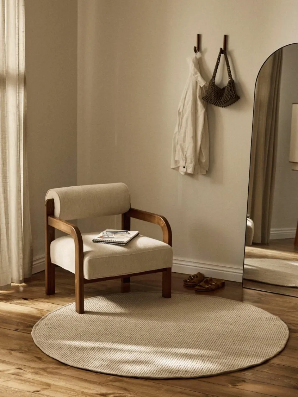 Rond wollen vloerkleed Amaro, handgeweven^Westwing Collection Best