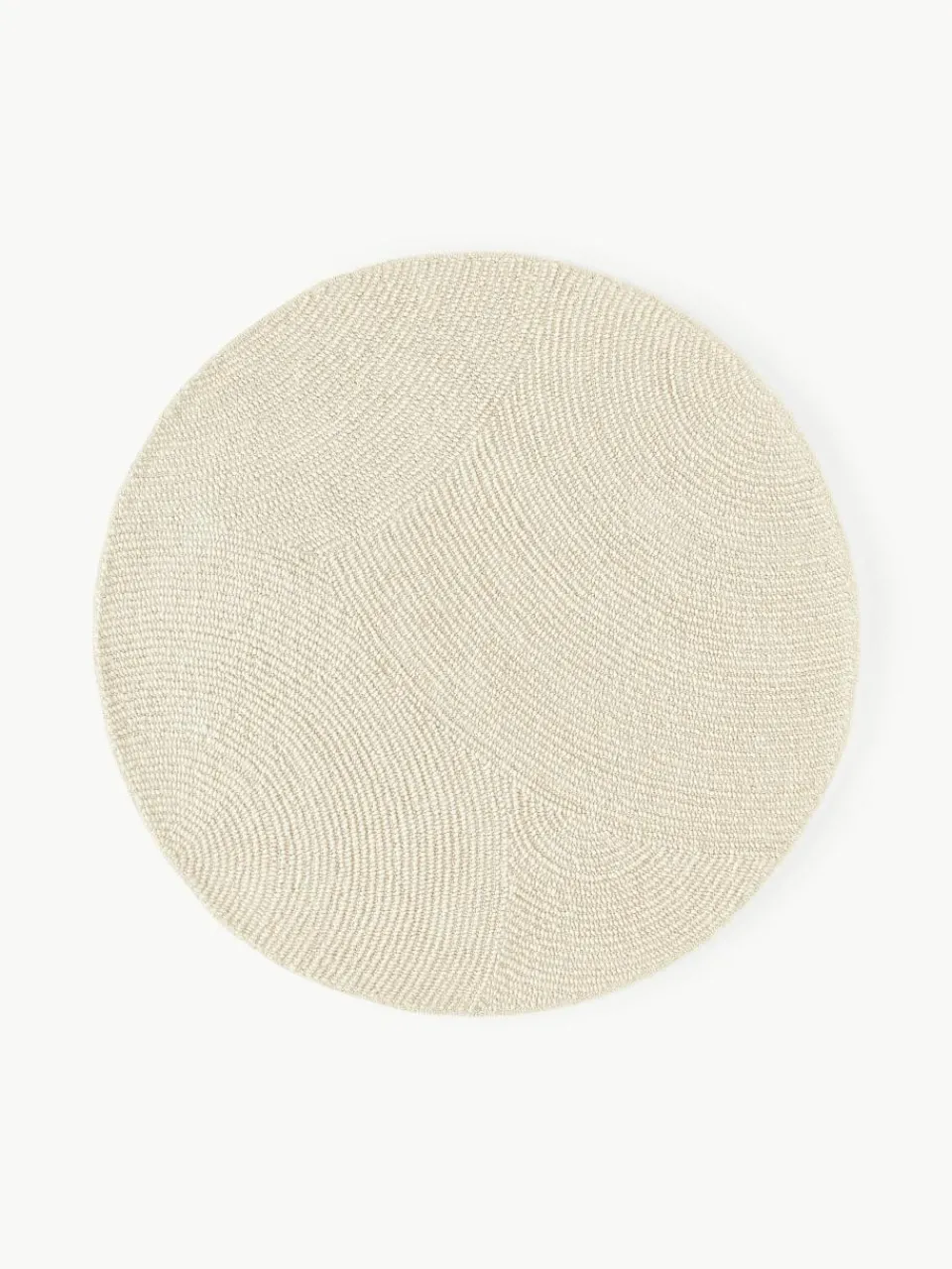 Rond wollen vloerkleed Eleni, handgetuft^Westwing Collection Best