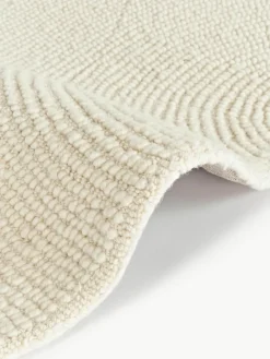 Rond wollen vloerkleed Eleni, handgetuft^Westwing Collection Best
