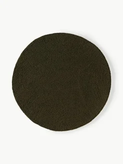 Rond wollen vloerkleed Eleni, handgetuft^Westwing Collection Online