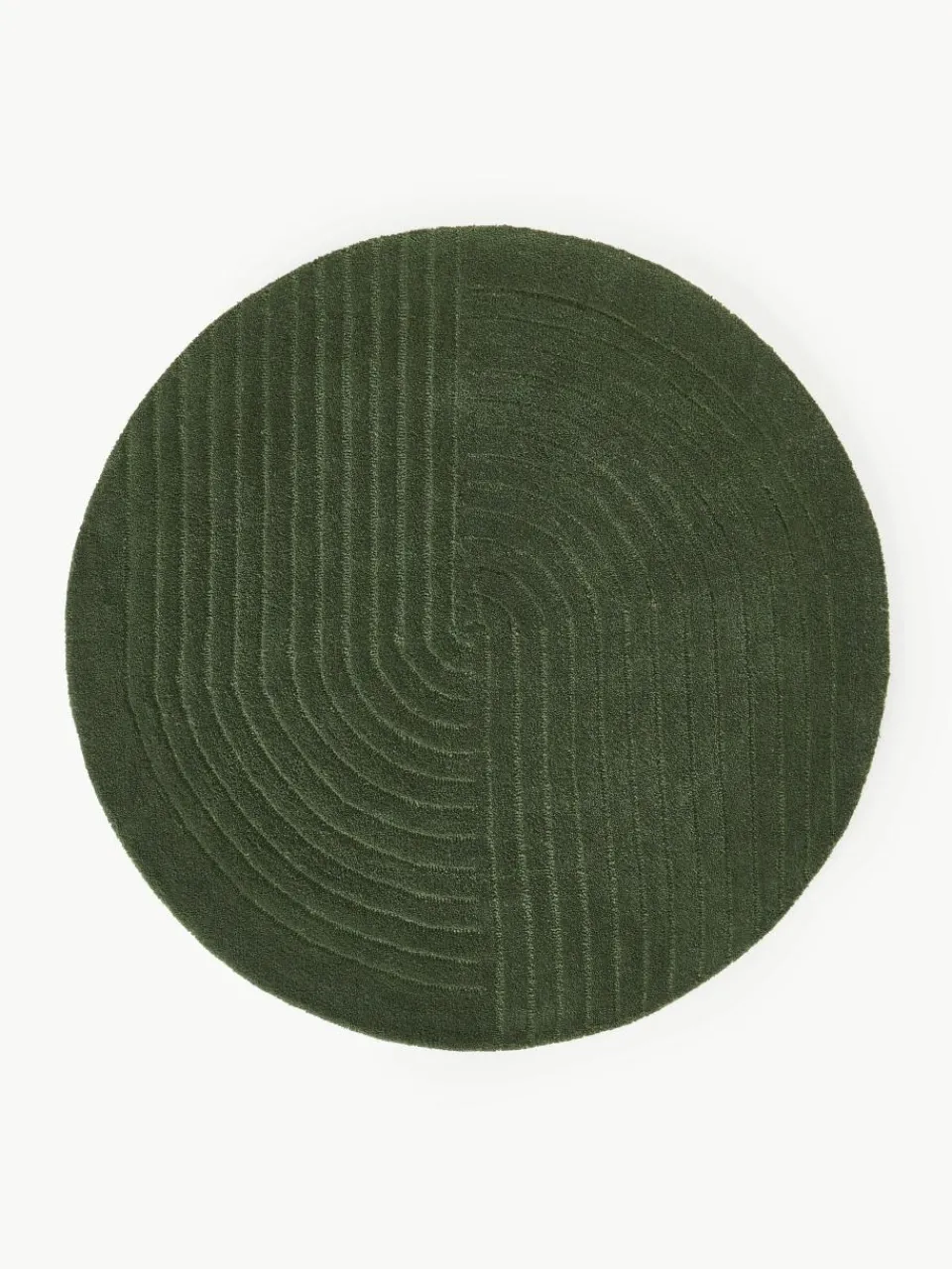 Rond wollen vloerkleed Mason, handgetuft^Westwing Collection Hot