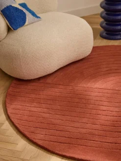 Rond wollen vloerkleed Mason, handgetuft^Westwing Collection Outlet