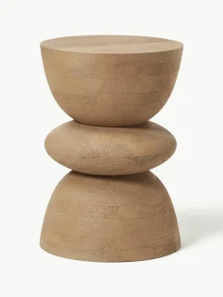Ronde bijzettafel Benno van mangohout^Westwing Collection New