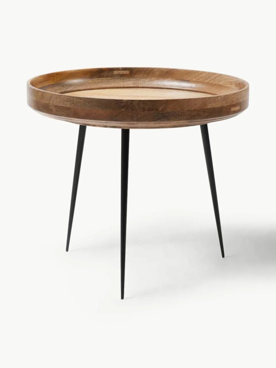 Ronde bijzettafel Bowl van mangohout^Mater Best