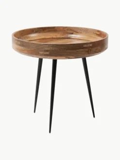 Ronde bijzettafel Bowl van mangohout^Mater Fashion