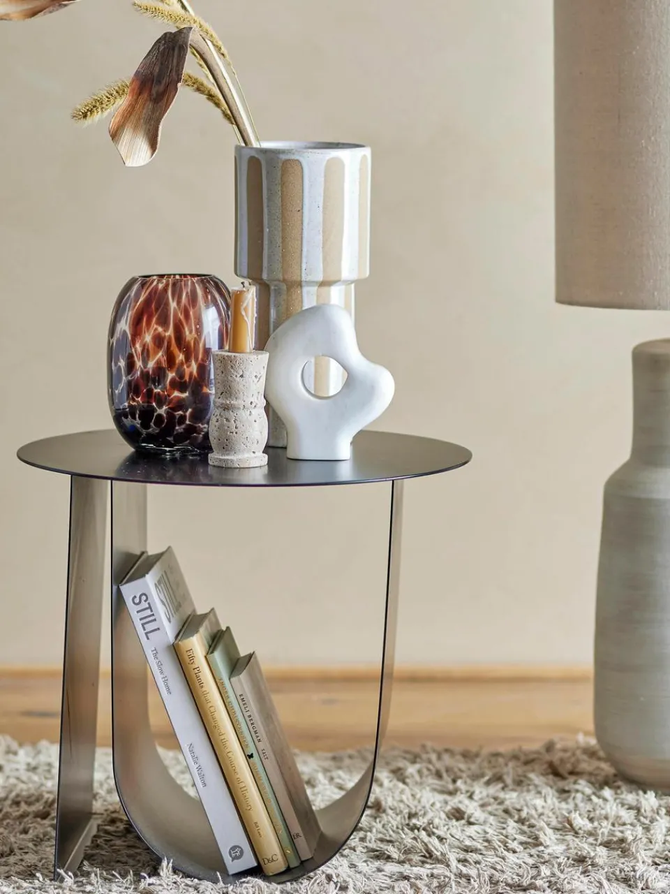 Ronde bijzettafel Cher van metaal^Bloomingville Fashion