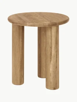 Ronde bijzettafel Didi van eikenhout^Westwing Collection Hot