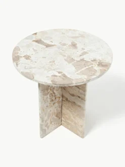 Ronde bijzettafel Jasmia van marmer^Bloomingville Sale