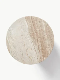 Ronde bijzettafel Marisa uit travertijn^Westwing Collection Outlet
