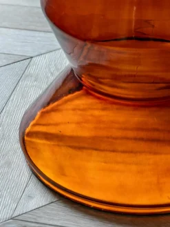 Ronde bijzettafel Turin van glas en marmer, mondgeblazen^Westwing Best