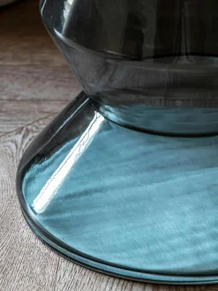 Ronde bijzettafel Turin van glas en marmer, mondgeblazen^Westwing Hot