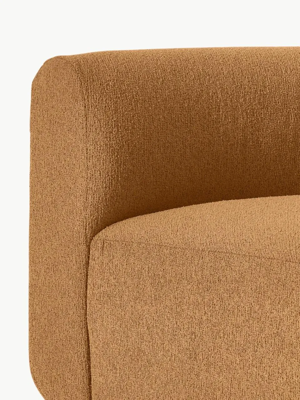 Ronde bouclé hoekmodule Sofia^Westwing Collection Sale