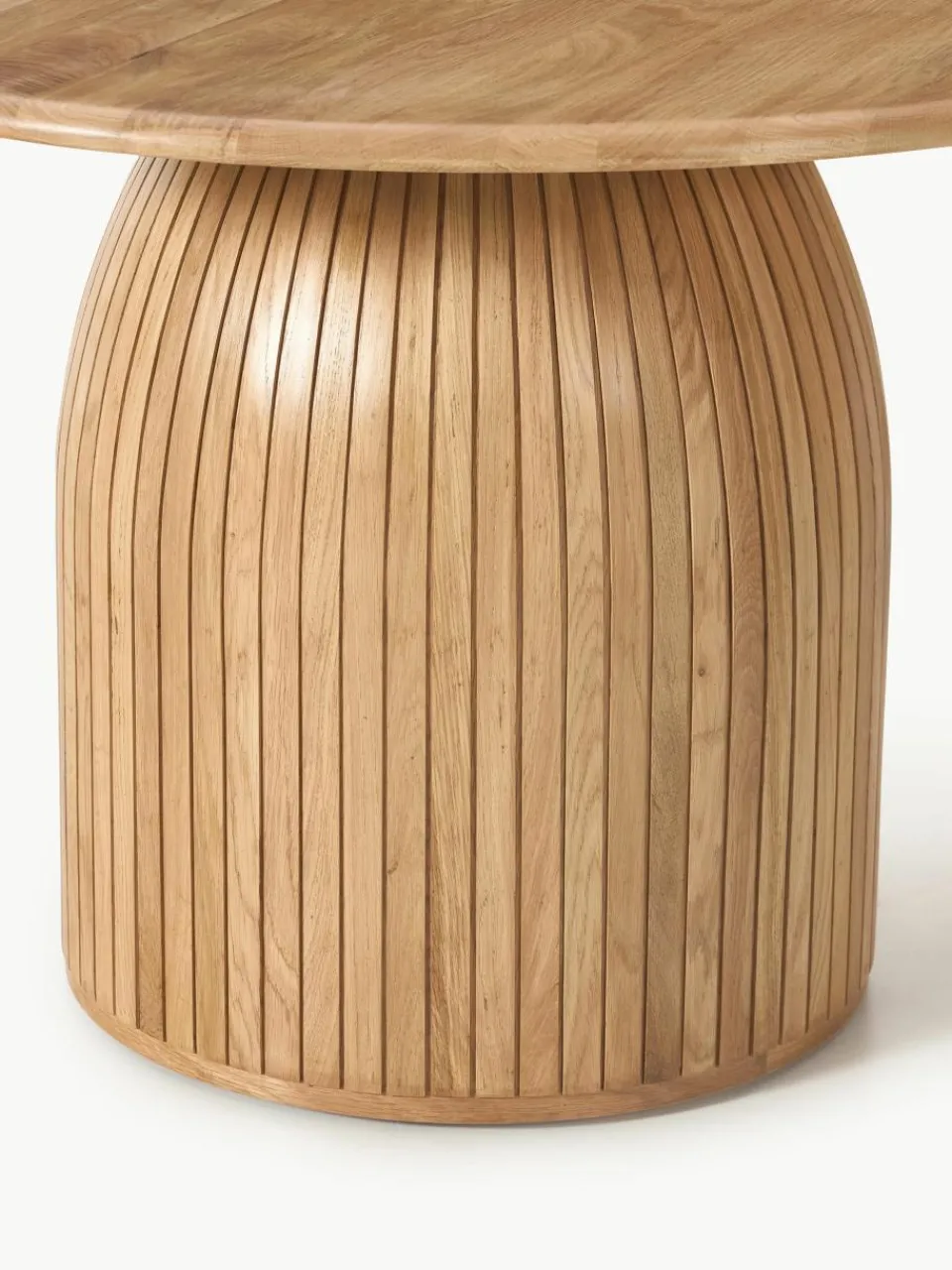 Ronde eettafel Nelly met groefstructuur, verschillende formaten^Westwing Collection Clearance