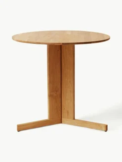 Ronde eettafel Trefoil van eikenhout, Ø 75 cm^Form & Refine Outlet
