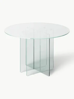 Ronde glazen eettafel Anouk, Ø 120 cm^Westwing Collection Fashion