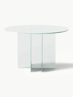 Ronde glazen eettafel Anouk, Ø 120 cm^Westwing Collection Fashion
