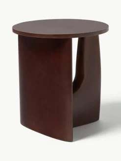 Ronde houten bijzettafel Miya^Westwing Collection New