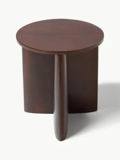 Ronde houten bijzettafel Miya^Westwing Collection New