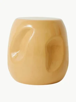 Ronde keramische bijzettafel Currents, handgemaakt^HKLIVING Online