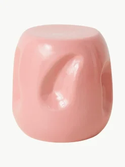 Ronde keramische bijzettafel Currents, handgemaakt^HKLIVING Online