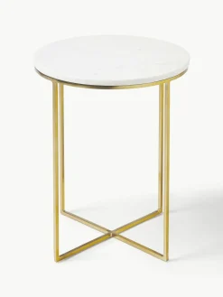 Ronde marmeren bijzettafel Alys^Westwing Collection Sale