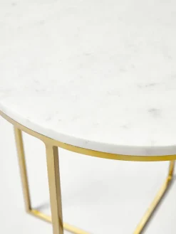 Ronde marmeren bijzettafel Alys^Westwing Collection Sale