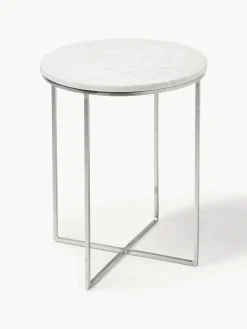 Ronde marmeren bijzettafel Alys^Westwing Collection Fashion