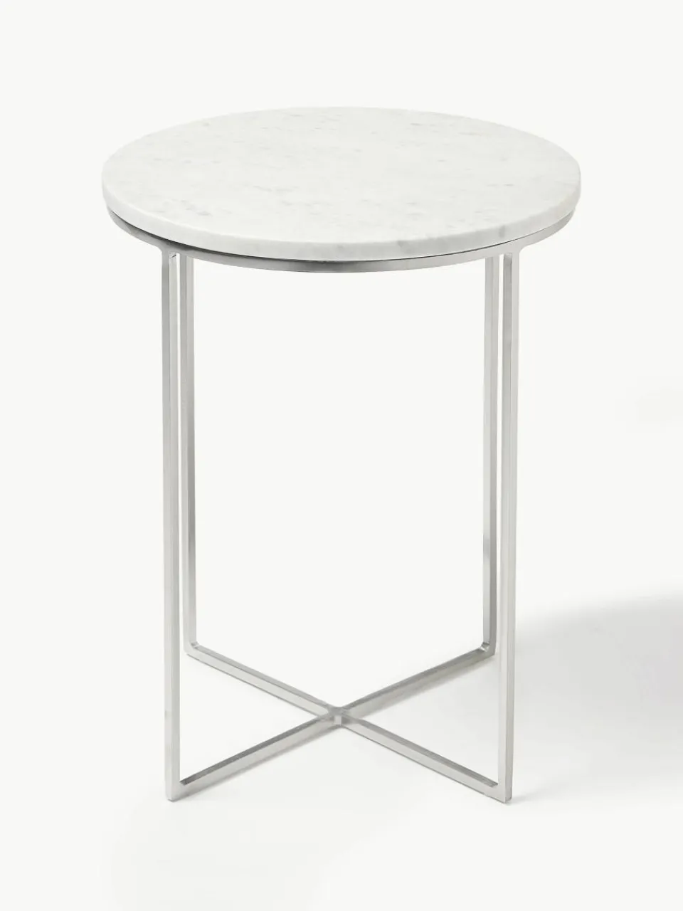 Ronde marmeren bijzettafel Alys^Westwing Collection Fashion