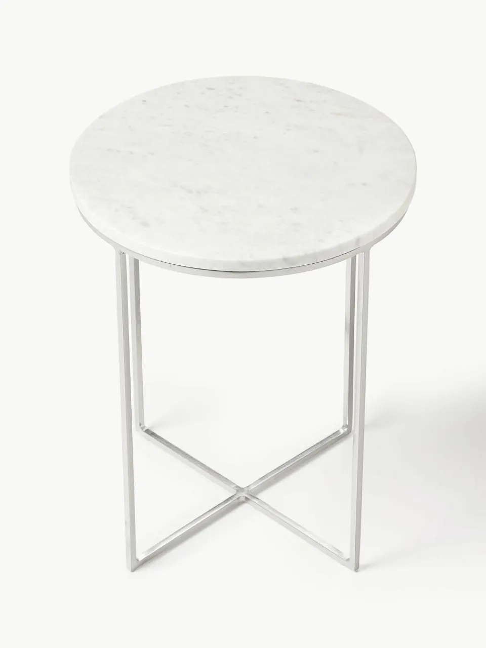 Ronde marmeren bijzettafel Alys^Westwing Collection Fashion