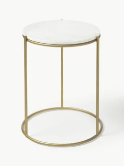 Ronde marmeren bijzettafel Ella^Westwing Collection Discount