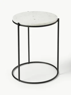 Ronde marmeren bijzettafel Ella^Westwing Collection New