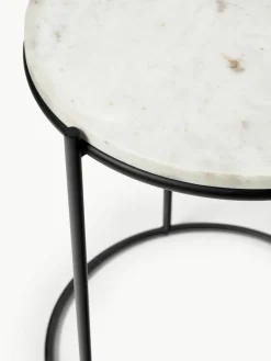 Ronde marmeren bijzettafel Ella^Westwing Collection New