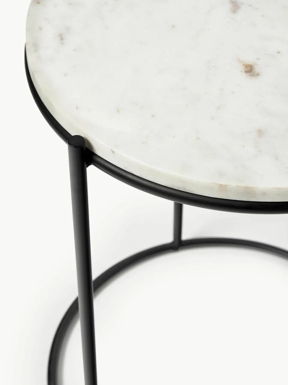 Ronde marmeren bijzettafel Ella^Westwing Collection New