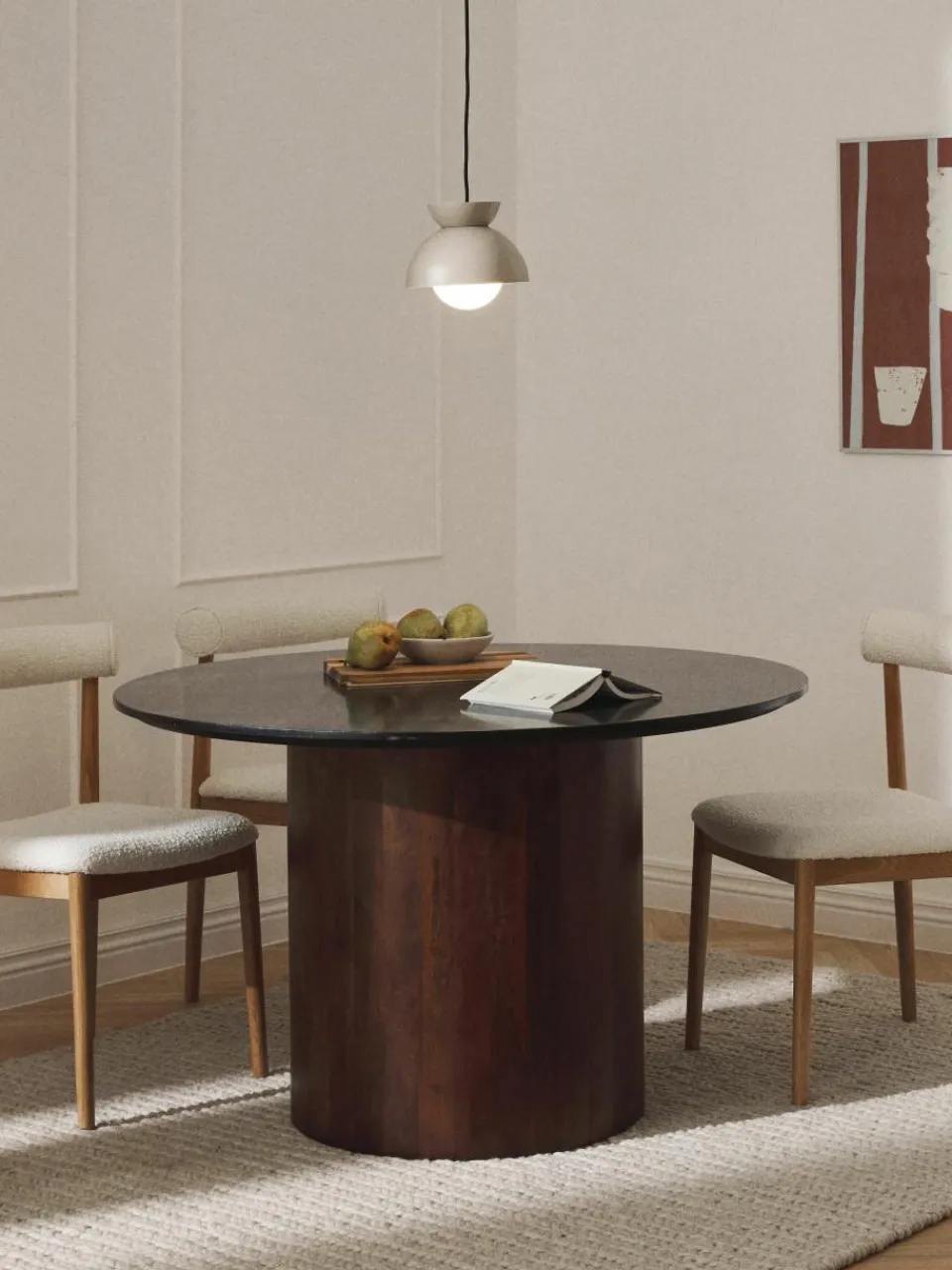 Ronde marmeren eettafel Abby, Ø 120 cm^Westwing Collection Sale